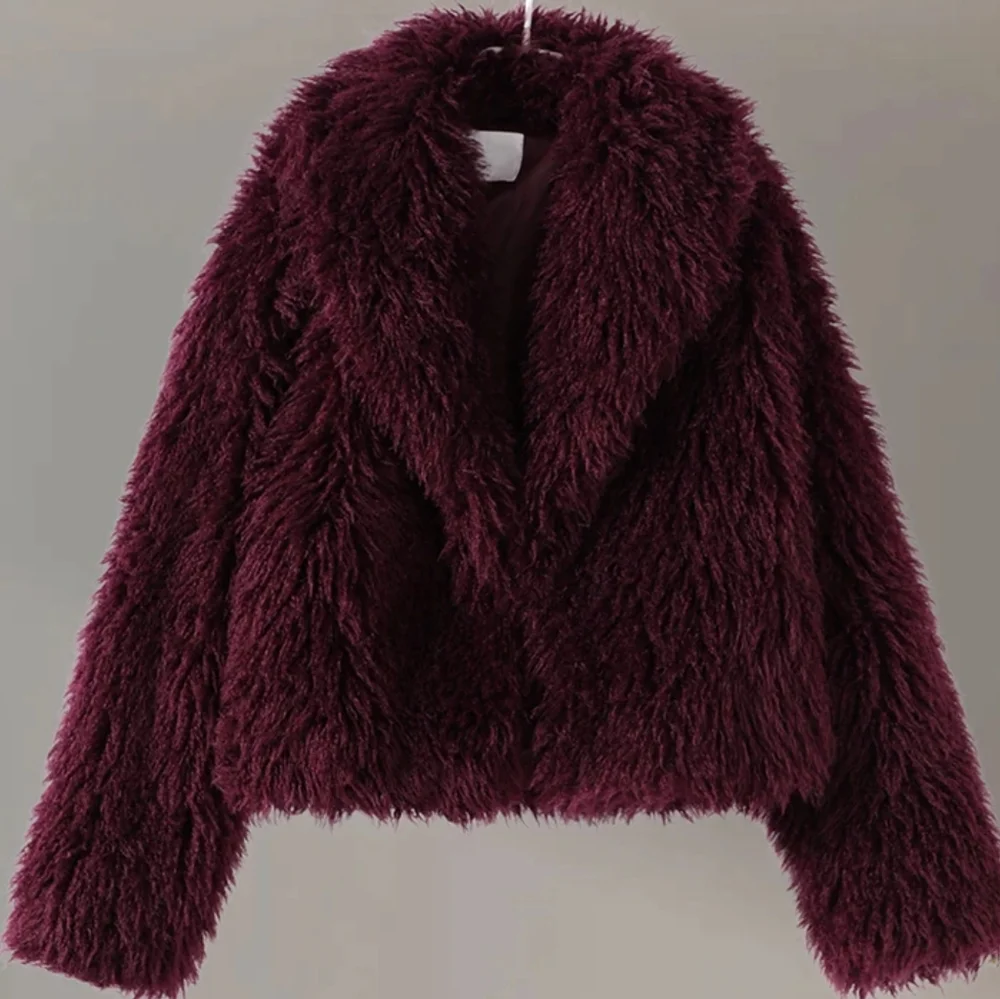 Luxury Fluffy Faux Fur Jacket Coat Women 2024 Autumn Winter - Picture 2 of 5